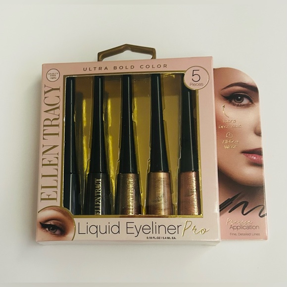 Ellen Tracy Other - New 5 Ellen Tracy Liquid Eyeliner Pro Ultra Bold Color 0.18 FL OZ each Vegan